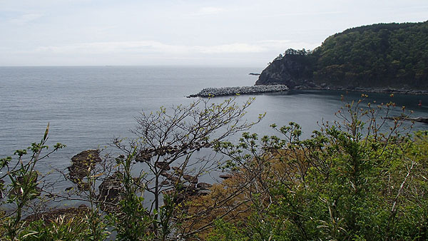 熊之鼻付近のパーキングからの景色